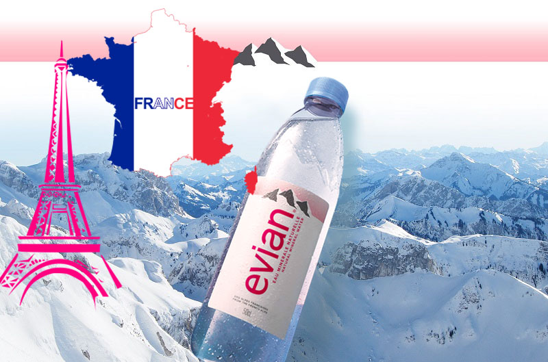 Nước khoáng cao cấp Evian, nước suối Pháp giao hàng nhanh miễn phí